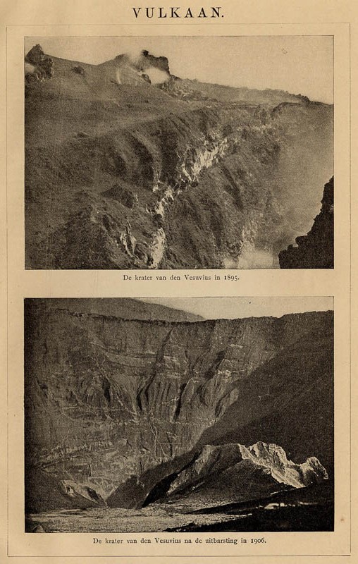 afbeelding van prent Vulkaan van Winkler Prins