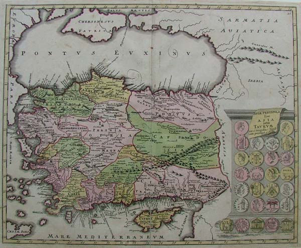 afbeelding van kaart Asia Peninsula sive Asia Intra Taurum  van Weigel