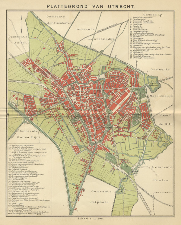 afbeelding van plattegrond Plattegrond van Utrecht van Winkler Prins (Utrecht)