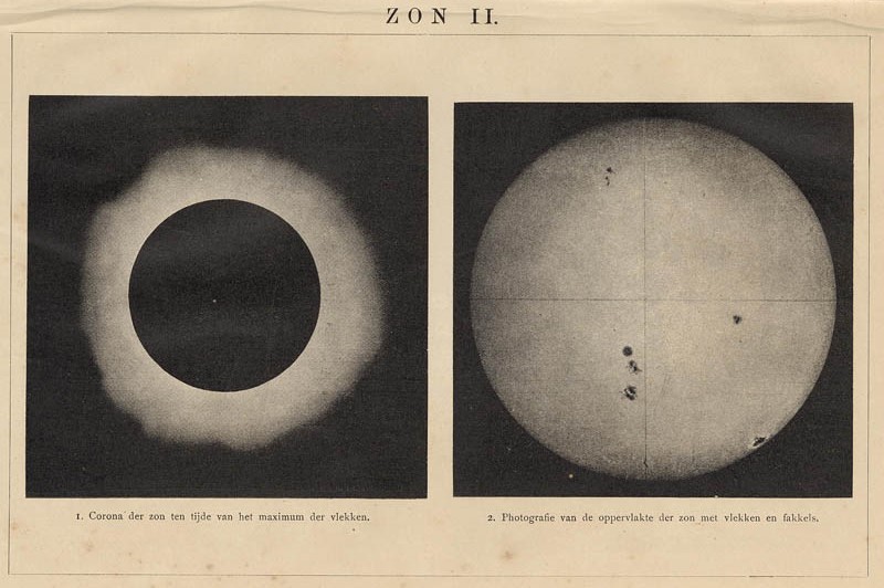 afbeelding van prent Zon II van Winkler Prins (Sterrenkunde)