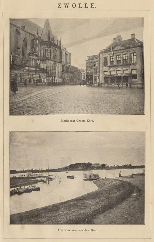 afbeelding van prent Zwolle van Winkler Prins (Zwolle)