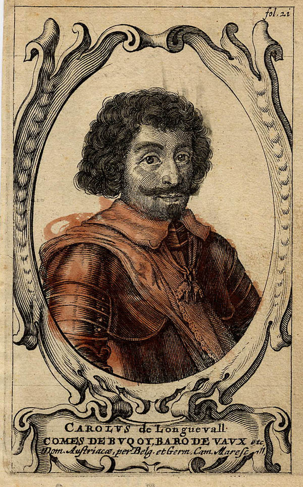 afbeelding van prent Carolus de Longuevall van nn (Adel,)