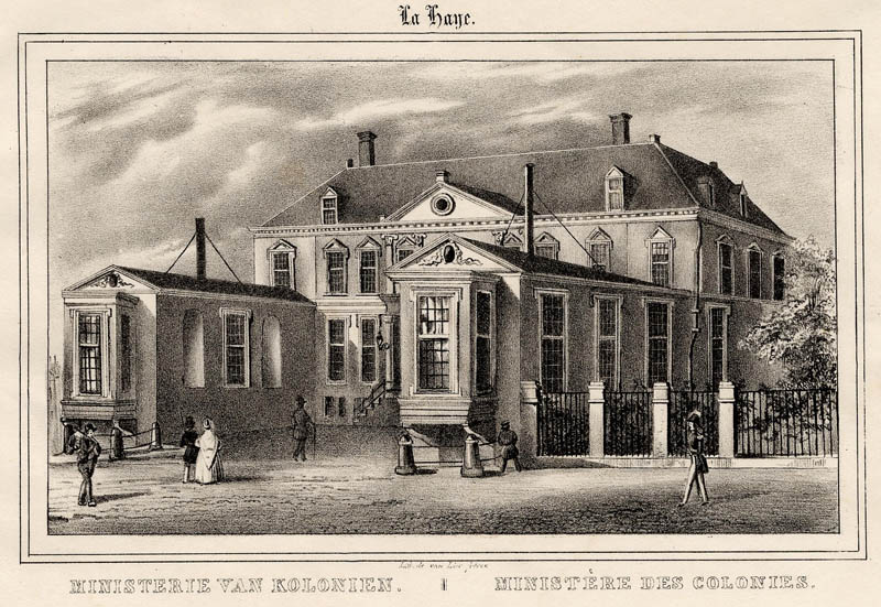 afbeelding van prent Ministerie van Koloniën / Ministere des Colonies van Gebr. van Lier (Den Haag, ´s-Gravenhage, The Hague)
