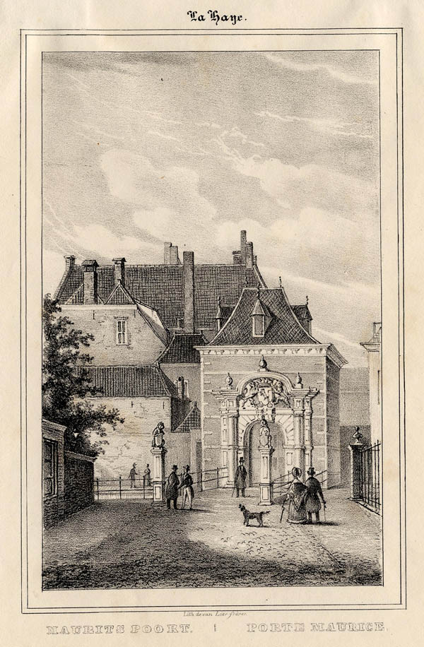 afbeelding van prent Mauritspoort / Porte Maurice van Gebr. van Lier (Den Haag, ´s-Gravenhage, The Hague)