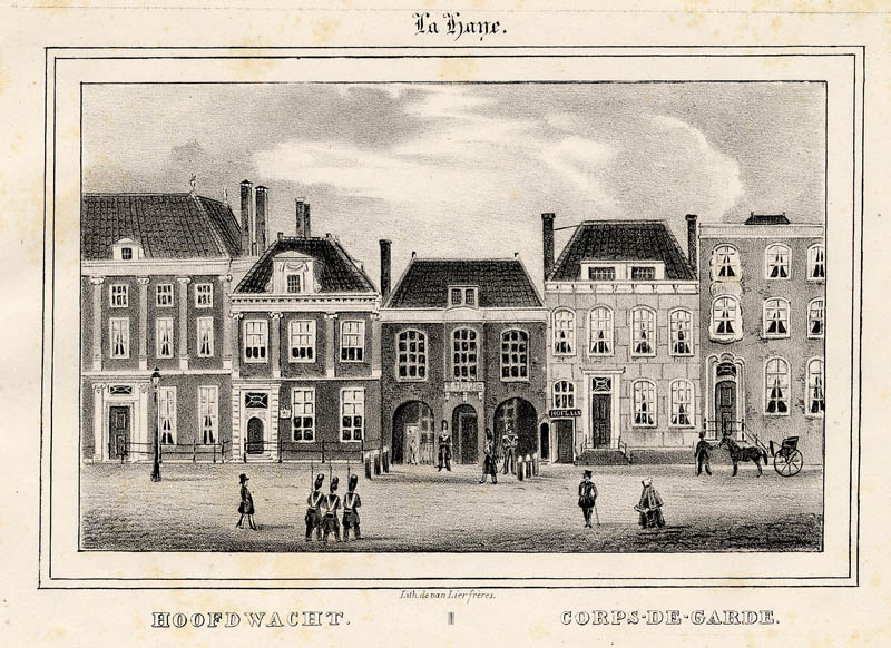 afbeelding van prent Hoofdwacht / Corps-de-garde van Gebr. van Lier (Den Haag, ´s-Gravenhage, The Hague)