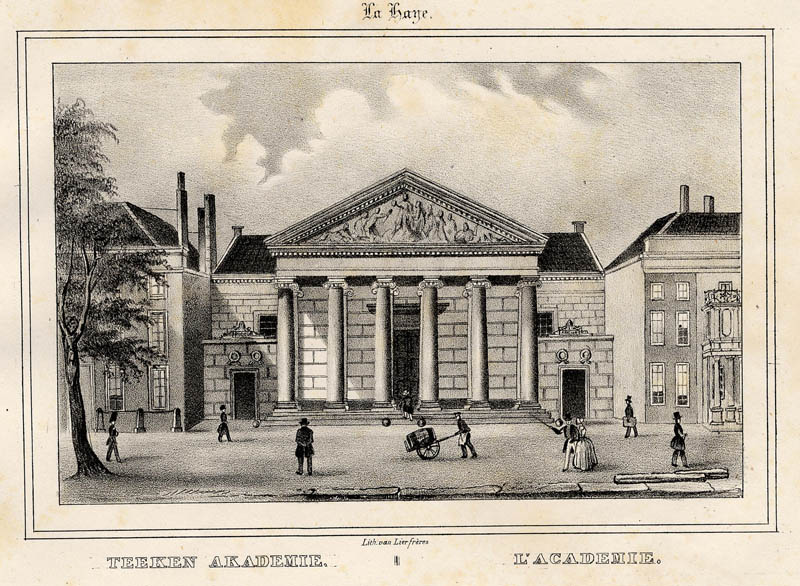 afbeelding van prent Teeken Akademie / L´Academie van Gebr. van Lier (Den Haag, ´s-Gravenhage, The Hague)