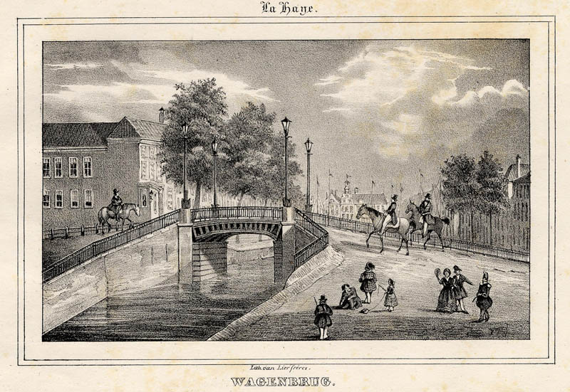 afbeelding van prent Wagenbrug van Gebr. van Lier (Den Haag, ´s-Gravenhage, The Hague)