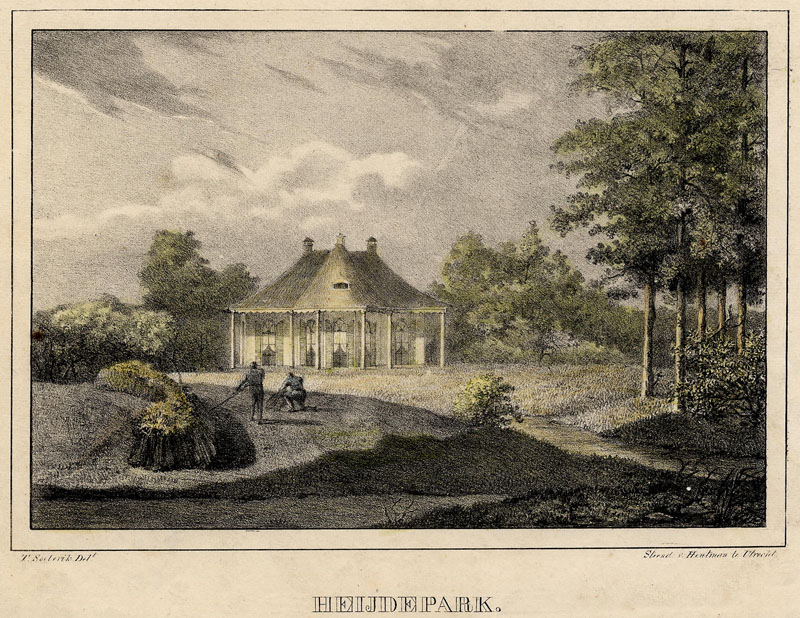 afbeelding van prent Heijdepark van T. Soeterik (Doorn)