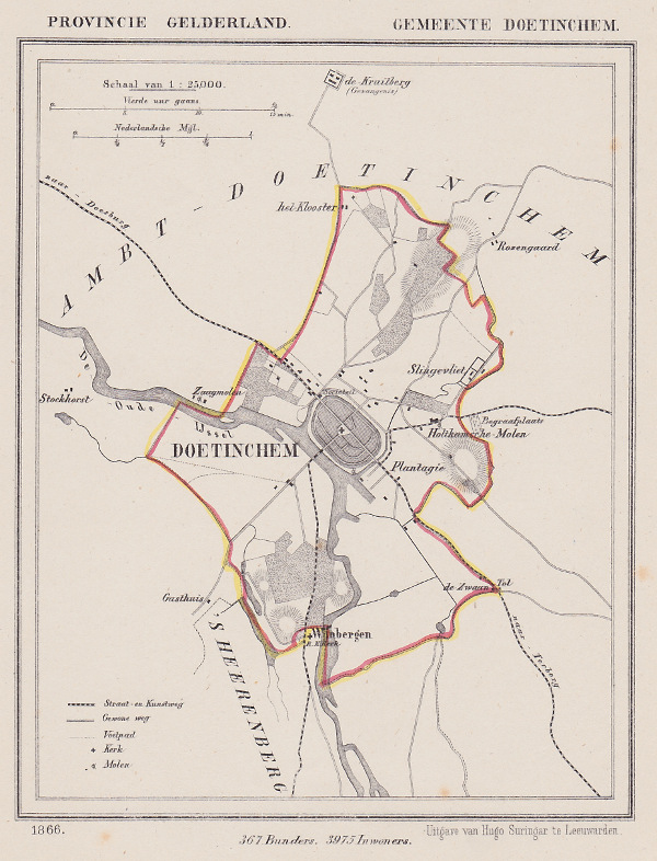 afbeelding van Kuyperkaart Doetinchem (Stad) van Kuyper (Kuijper)