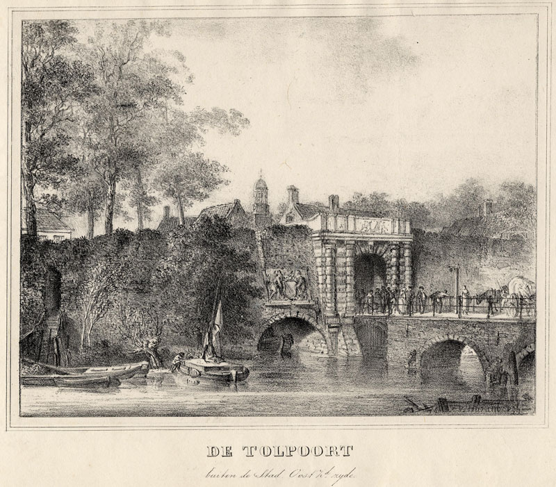 afbeelding van prent De Tolpoort, buiten de stad, Oost Zuid zijde van Cornelis van Hardenbergh (Utrecht) afbeelding van prent De Tolpoort, buiten de stad, Oost Zuid zijde van Cornelis van Hardenbergh (Utrecht)