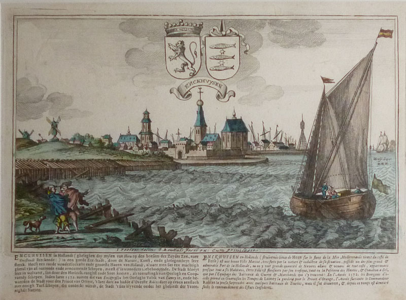 afbeelding van prent Enckuysen van Jan Peeters - Gaspar Bouttats (Enkhuizen)