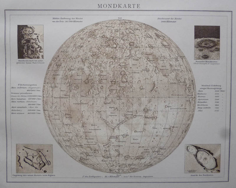 afbeelding van kaart Mondkarte van Richard Andree