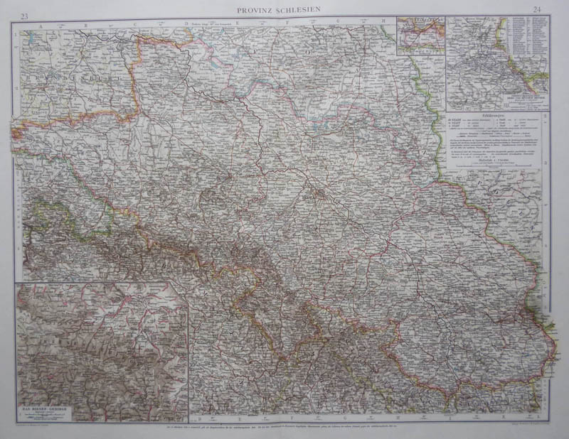 afbeelding van kaart Provinz Schlesien van Richard Andree