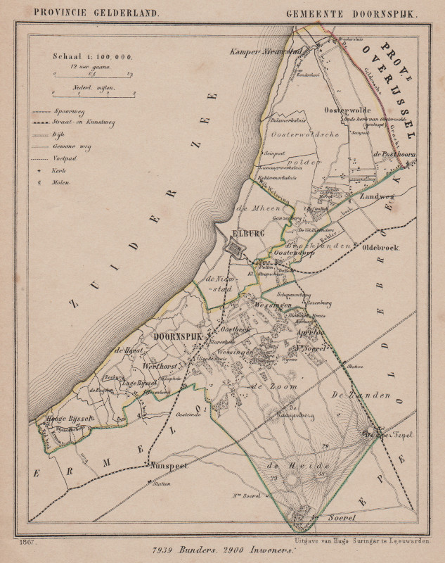 afbeelding van Kuyperkaart Doornspijk van Kuyper (Kuijper)