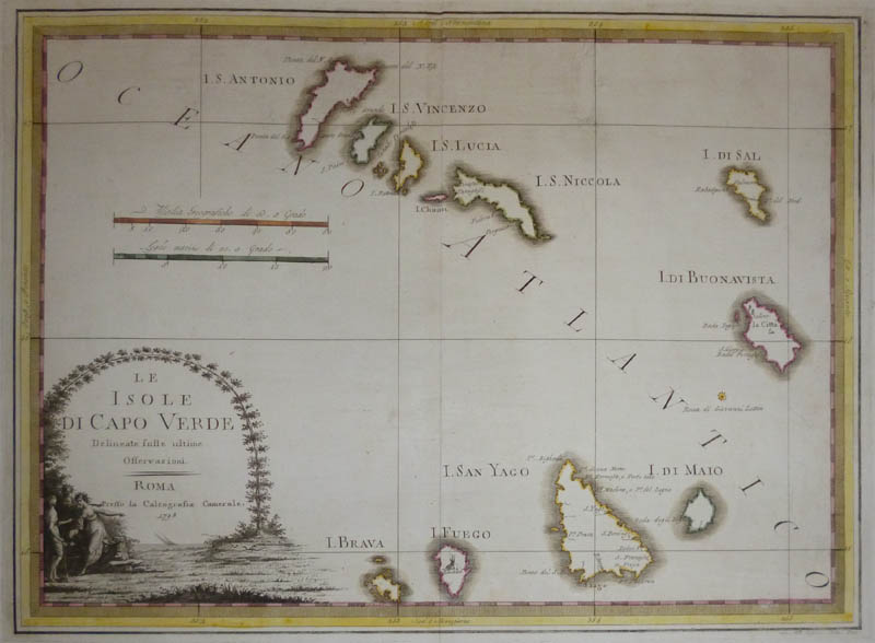 afbeelding van kaart Le Isole Di Capo Verde van Cassini, Gio. Ma. (Giovanni Maria)