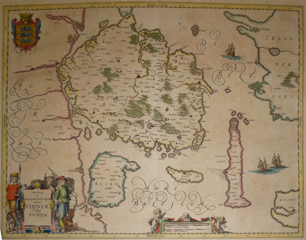 afbeelding van kaart Nova et accurata descriptio totius Fioniae vulgo Funen van Joh Janssonius