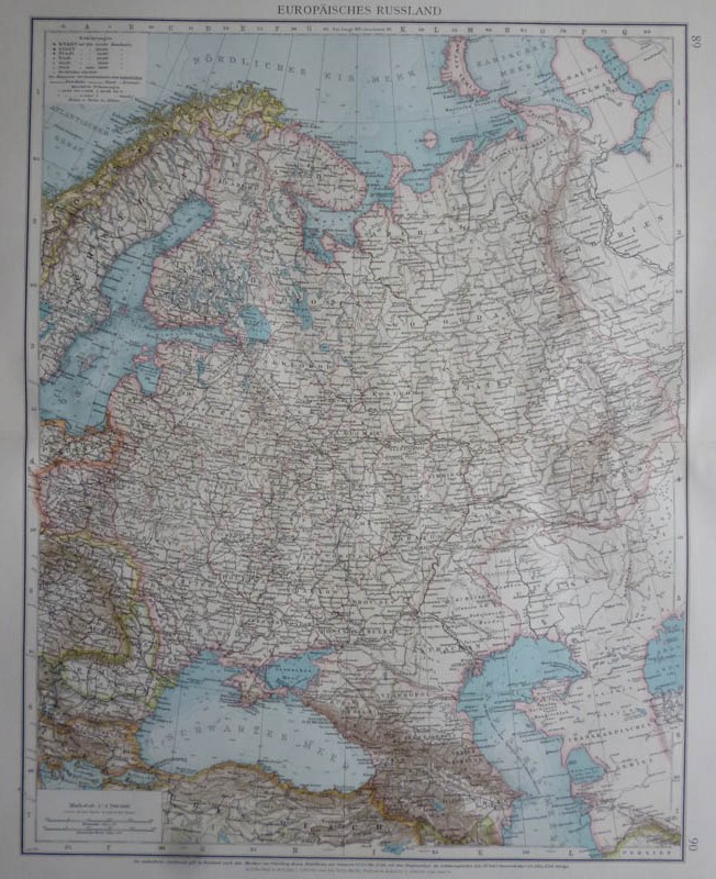 afbeelding van kaart Europäisches Russland van Richard Andree