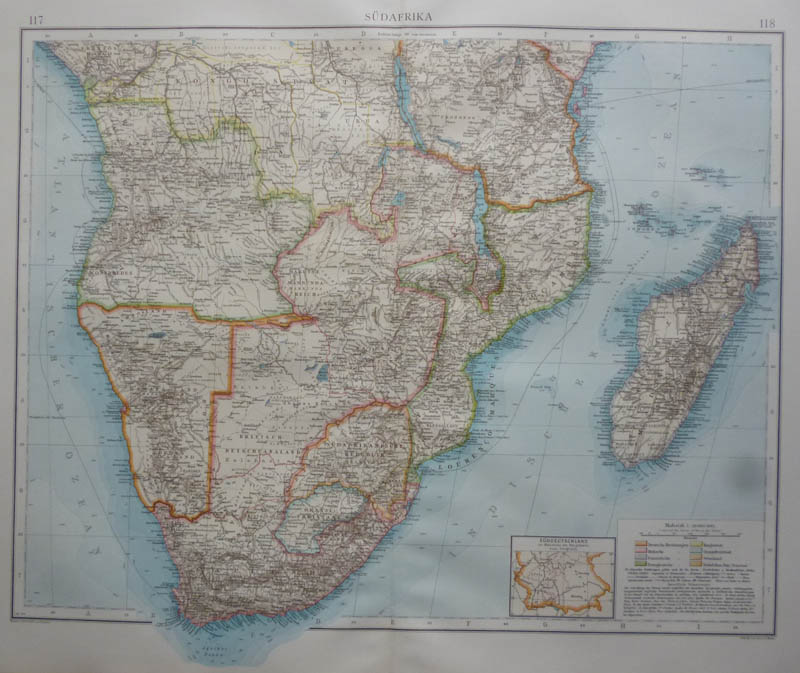 afbeelding van kaart Südafrika van Richard Andree