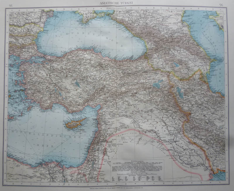 afbeelding van kaart Asiatische Türkei van Richard Andree