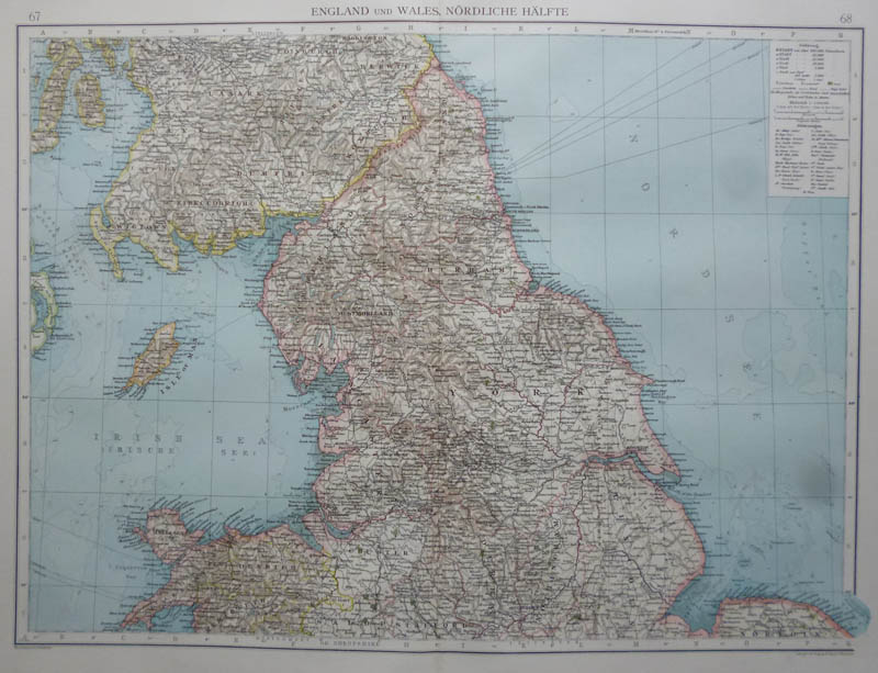 afbeelding van kaart England und Wales, Nördliche hälfte van Richard Andree