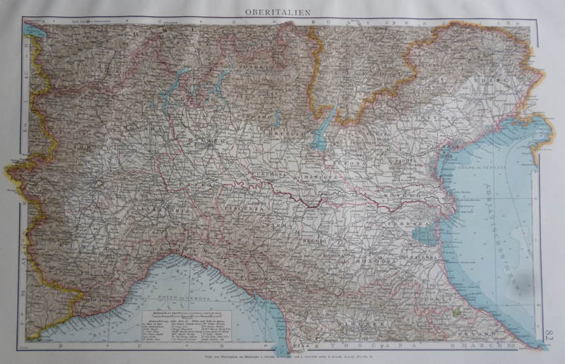 afbeelding van kaart Oberitalien van Richard Andree