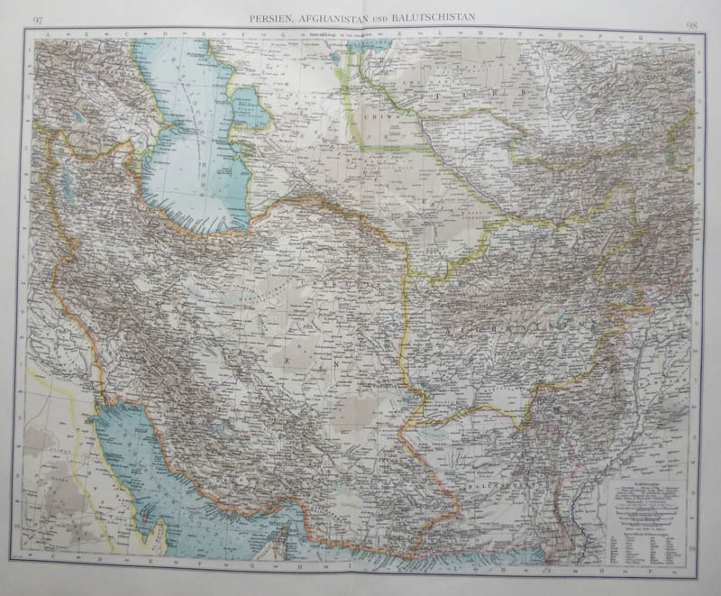 afbeelding van kaart Persien, Afghanistan und Balutschistan van Richard Andree