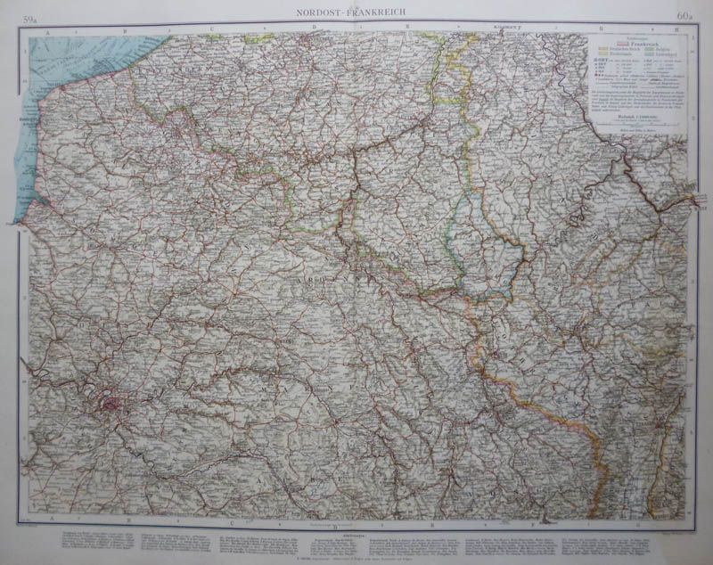 afbeelding van kaart Nordost Frankreich van Richard Andree