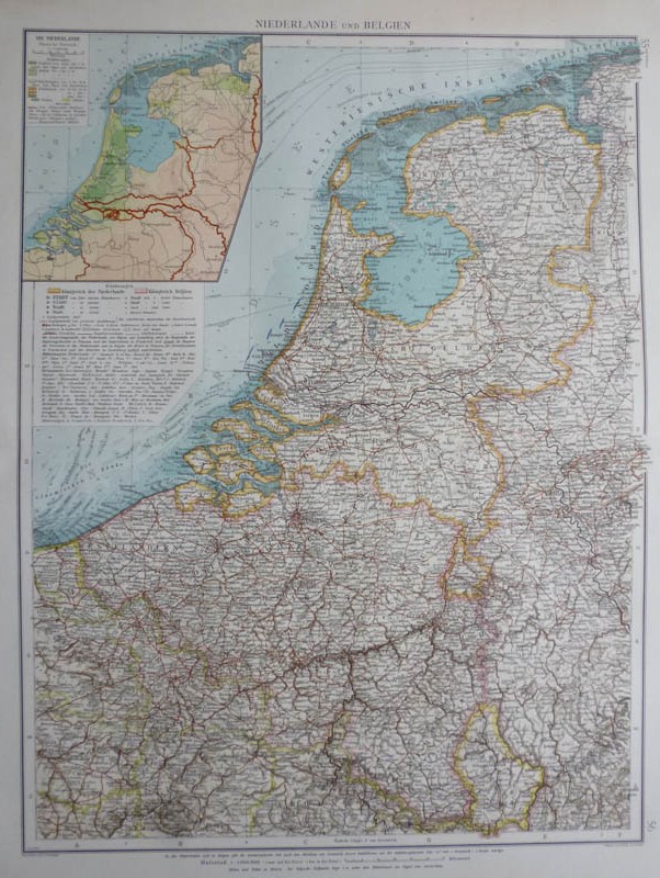 afbeelding van kaart Niederlande und Belgien van Richard Andree