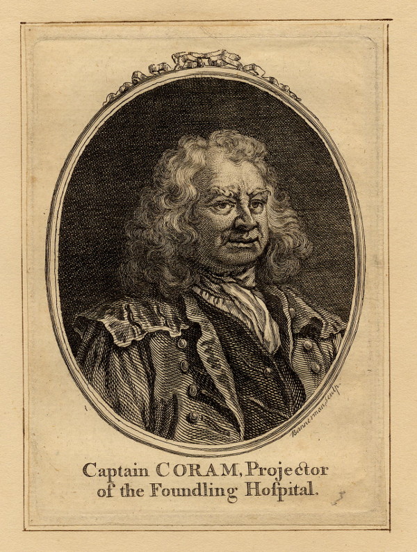 afbeelding van prent Captain Coram, Projector of the Foundling Hospital van A. Bannerman (wetenschappers, )