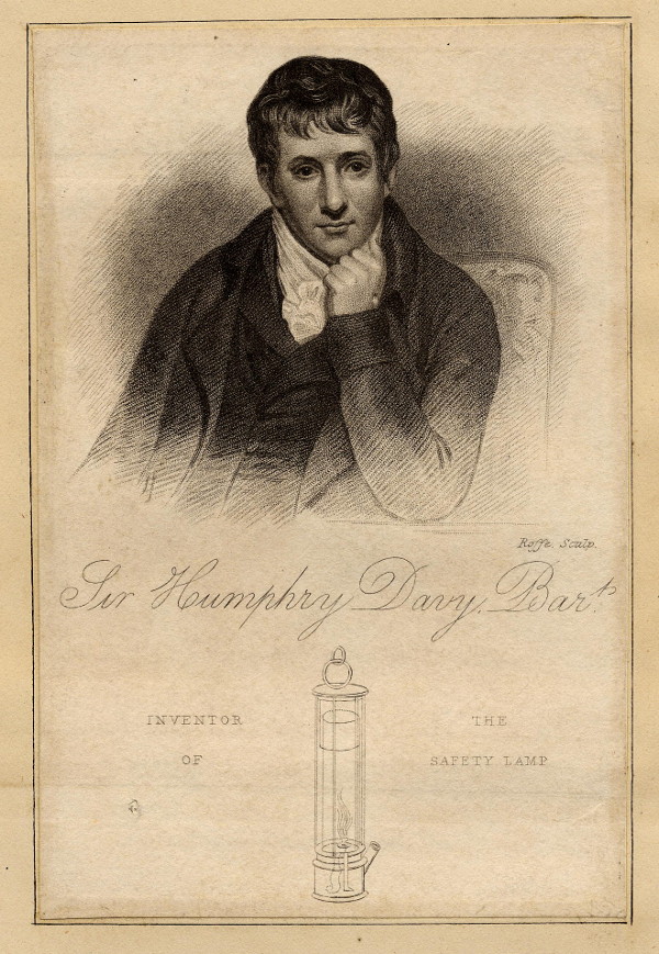 afbeelding van prent Sir Humphry Davy, Bart. van John Roffe (wetenschappers, )