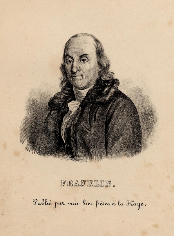 afbeelding van prent Franklin van nn (wetenschappers, Politici,)
