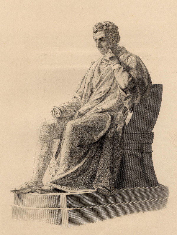 afbeelding van prent Jenner van J. Brown, naar standbeeld van W.C. Marshall (wetenschappers, )