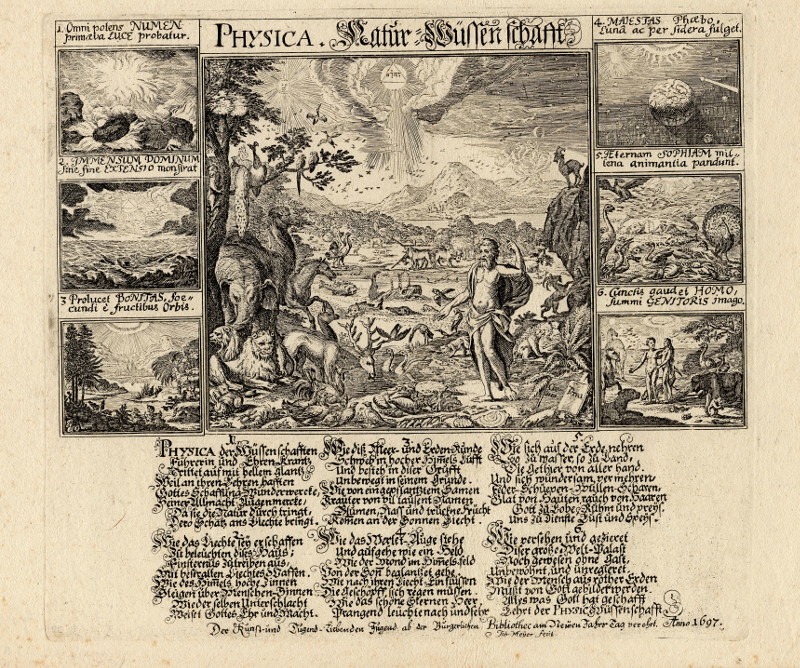 afbeelding van prent Physica. Natur = Wüssenschaft van Johannes Meyer