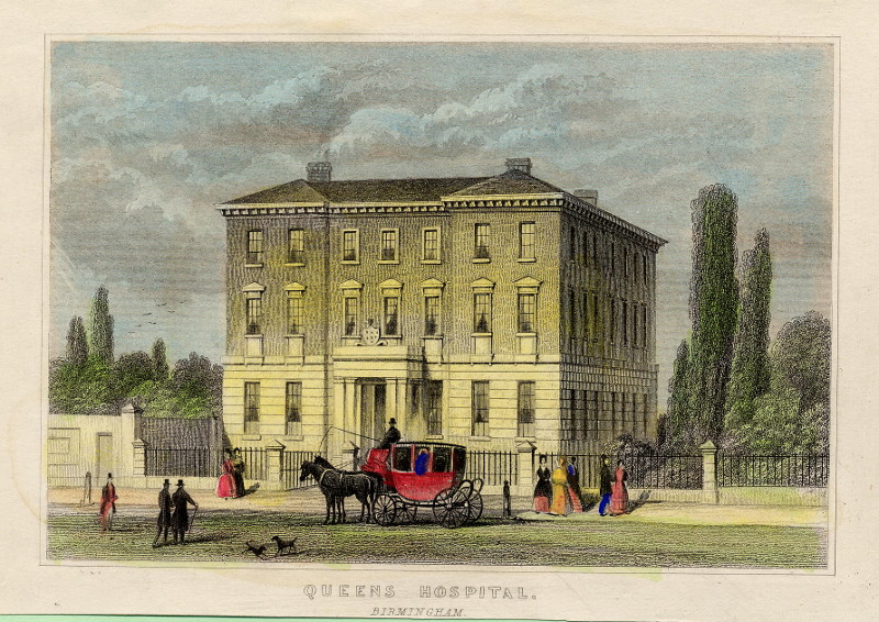 afbeelding van prent Queen´s hospital, Birmingham van L. Tallis (Birmingham)