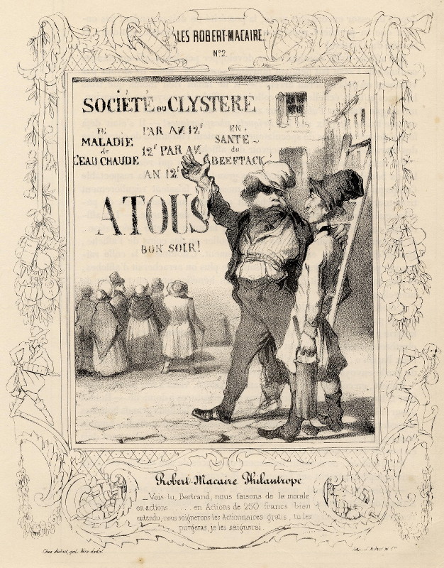 afbeelding van prent Robert Macaire - Philantrope van Honoré Daumier