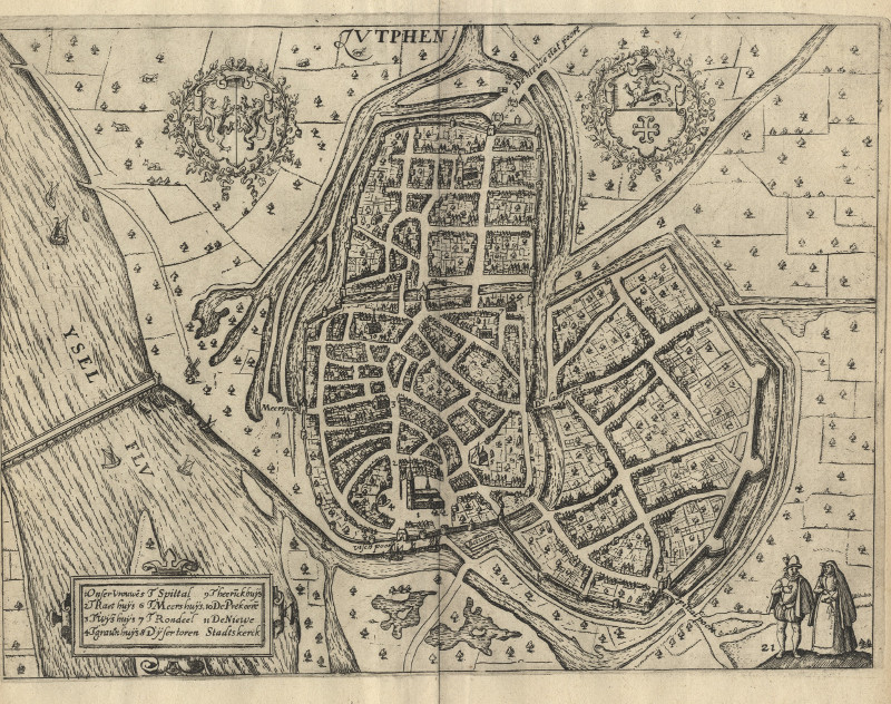 afbeelding van plattegrond Zutphen van Guicciardini (Zutphen)
