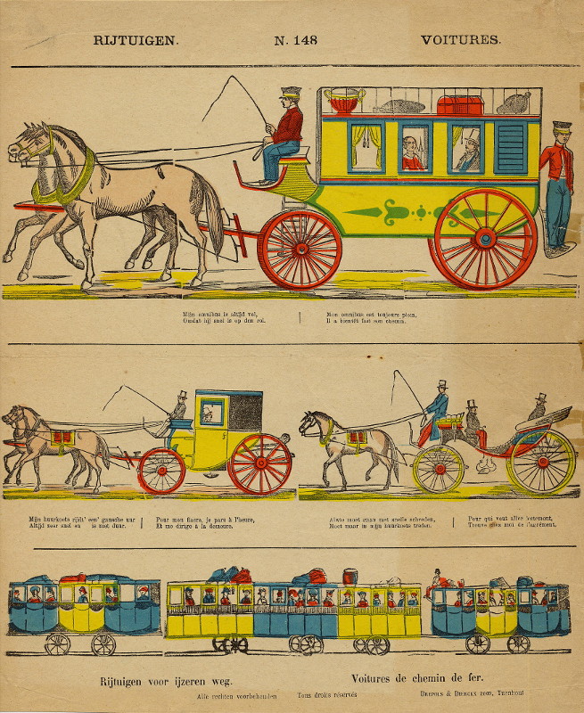 afbeelding van prent Rijtuigen no. 148 Voitures van nn (Koets, )