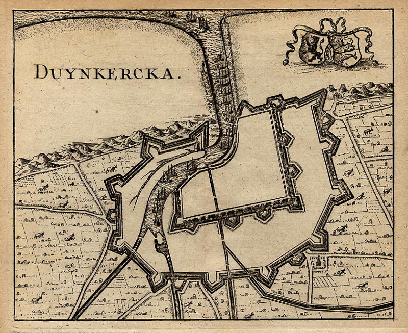 afbeelding van plattegrond Duynkercka van Joan Blaeu (Duinkerke)