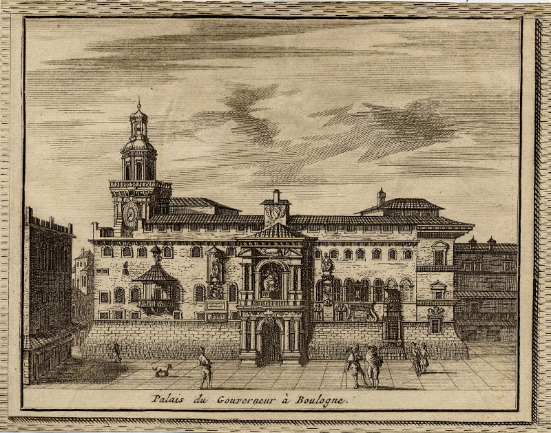 afbeelding van prent Palais du Gouverneur  Boulogne van Alexandre de Rogissart (Bologna)