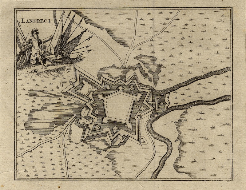 afbeelding van vogelvlucht Landreci van Harrewijn (Landreci)