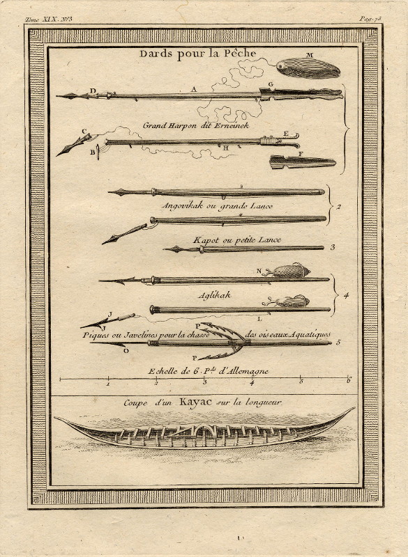 afbeelding van prent Dards pour la pèche van B.L. Prevost (Schip, , )