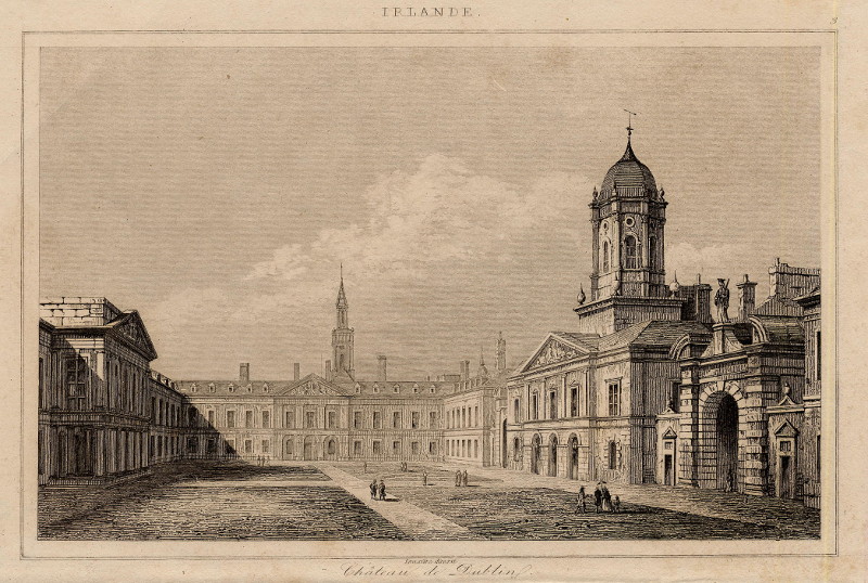afbeelding van prent Château de Dublin van Lemaitre (Dublin)