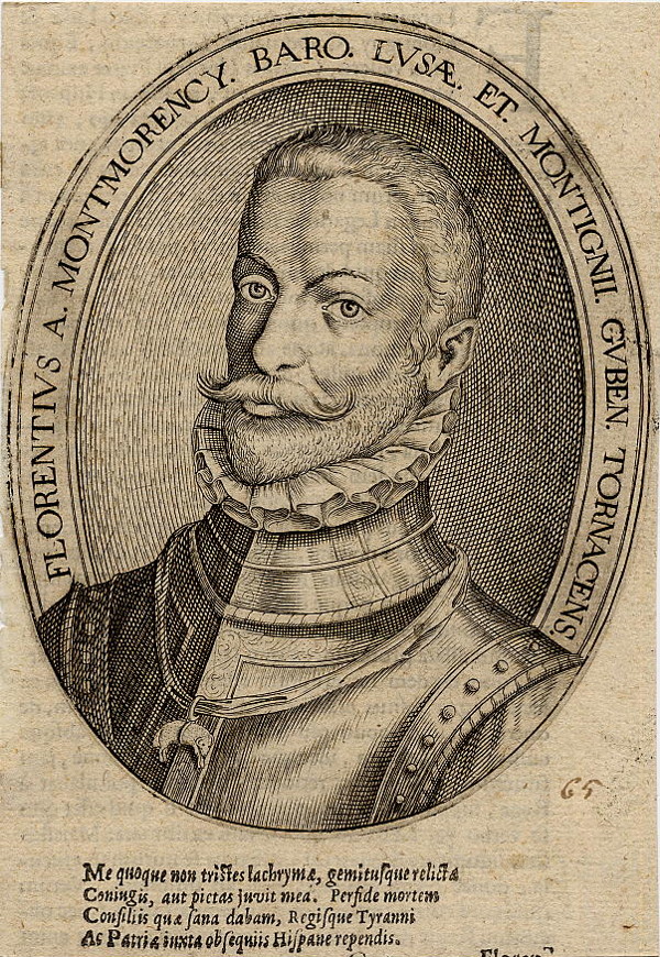 afbeelding van prent Florentius a Montmorency van Hillebrant Jacobsz van Wouw (Adel,)