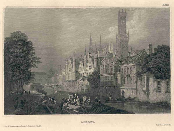 afbeelding van prent Brugge van nn (Brugge)