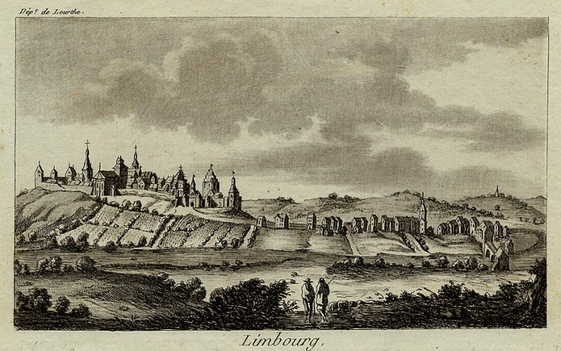 afbeelding van prent Limbourg, dépt de L´Ourthe van nn (Limburg, Limbourg)