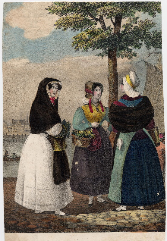 afbeelding van prent Costumes d´Anvers et de ses environs van F. Tessaro