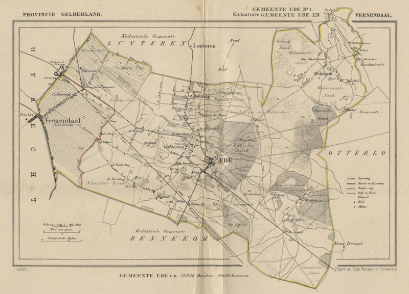 afbeelding van Kuyperkaart Ede (Kad gem Ede en Veenendaal) van Kuyper (Kuijper)