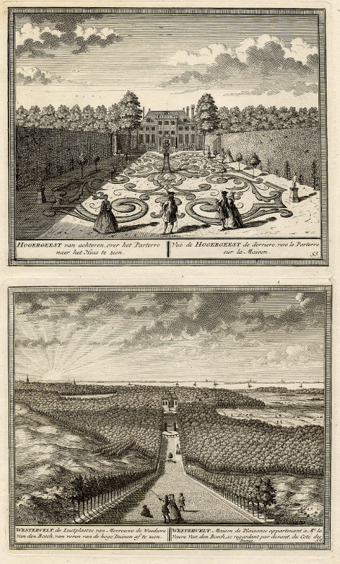 afbeelding van prent Hogergeest, Westervelt van H. de Leth (Velsen)