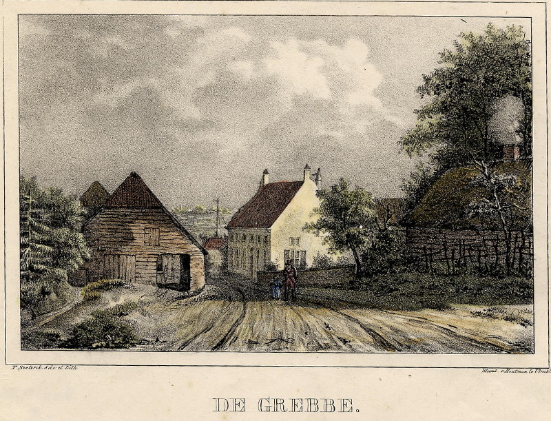 afbeelding van prent De Grebbe van T. Soeterik (Rhenen)