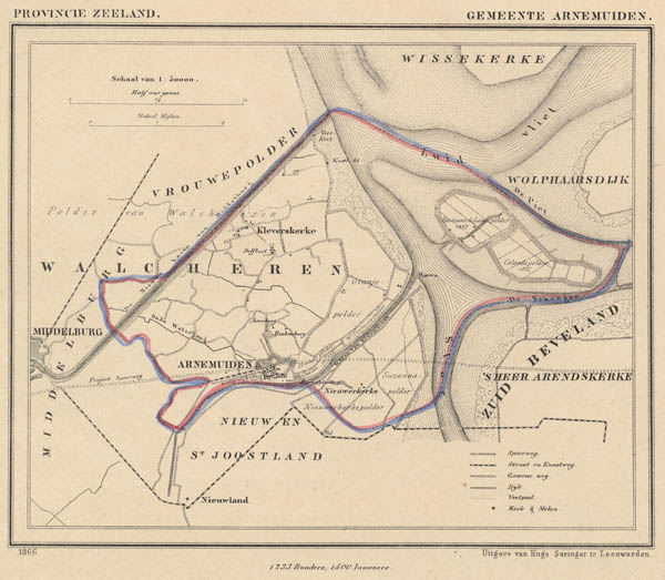 afbeelding van Kuyperkaart Gemeente Arnemuiden van J.kuyper